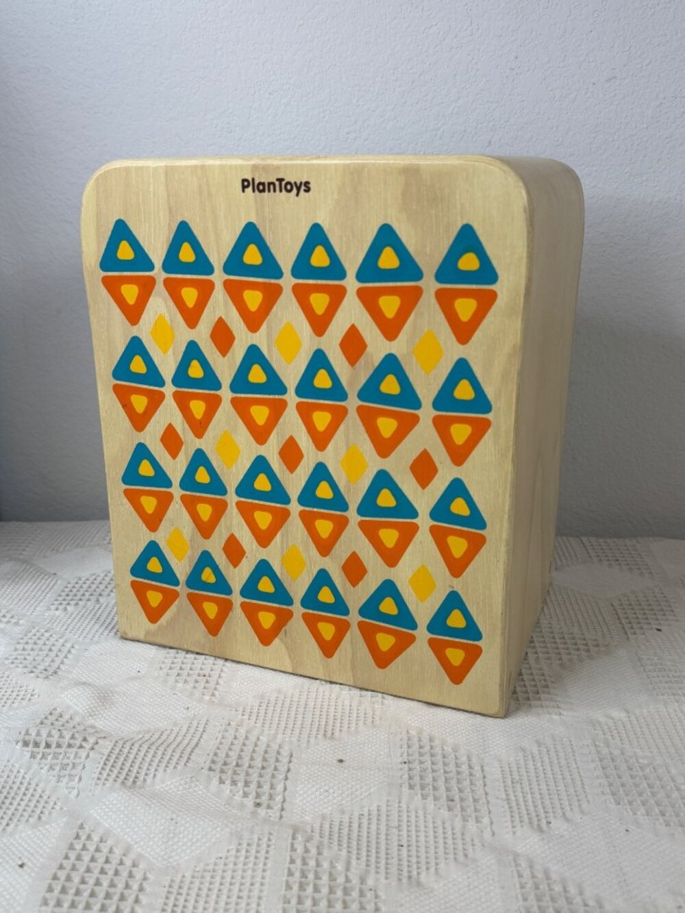 PlanToys Wooden Rhythm Box II Cajon Drum For Kids With Colorful Design